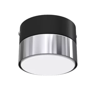 01_25_03 LAMPA DO SALONU SUFITOWA PLAFON LED LOFT GX53 CZARNA CHROM