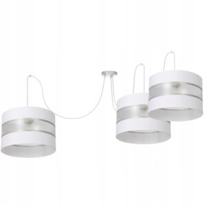 LAMPA WISZĄCA SUFITOWA SPIDER ABAŻUR PASKI 30CM