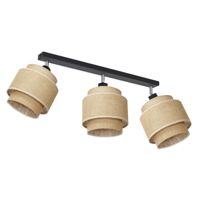 LAMPA SUFITOWA LISTWA PLAFON JUTA WARSTWY ABAŻUR