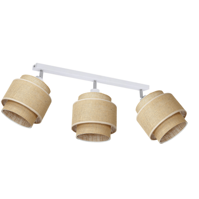 LAMPA SUFITOWA LISTWA PLAFON JUTA WARSTWY ABAŻUR