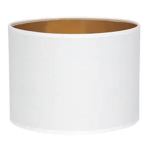 ABAŻUR WALEC DO LAMPY WISZĄCEJ STOJĄCEJ ZŁOTO 30CM 20CM