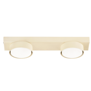 LAMPA DO SALONU SUFITOWA PLAFON LED LOFT GX53 ECRU BEŻ