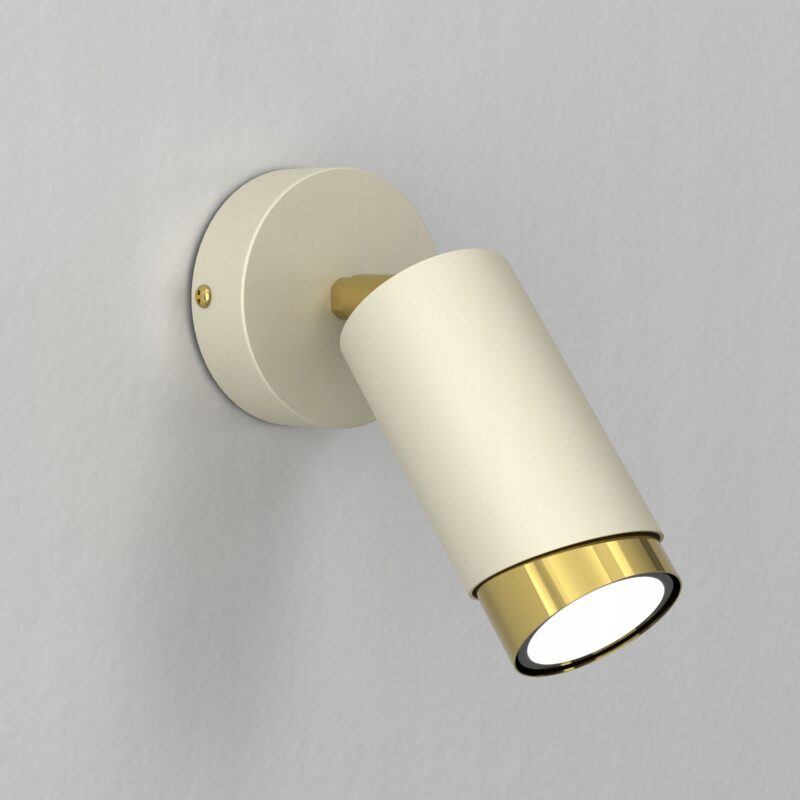 PLAFON KINKIET RUCHOMY LAMPA ŚCIENNA SPOT GU10 LED BEŻ BIAŁY WARANTY