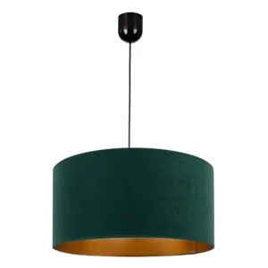 17 LAMPA SUFITOWA WISZĄCA ABAŻUR ZAMSZ WELUR 40 CM