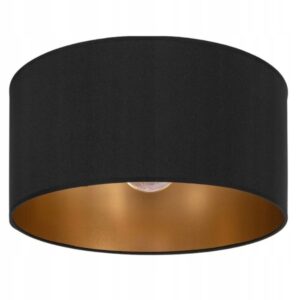 ABAŻUR WALEC DO LAMPY WISZĄCEJ STOJĄCEJ ZŁOTO 30CM 20CM