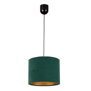 NOWOCZESNA LAMPA SUFITOWA WISZĄCA ABAŻUR WELUR 20 CM LED