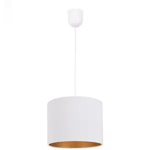 NOWOCZESNA LAMPA SUFITOWA WISZĄCA ABAŻUR WELUR 20 CM LED