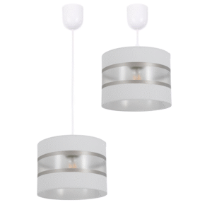NOWOCZESNA LAMPA SUFITOWA WISZĄCA ABAŻUR ZWIS PASY