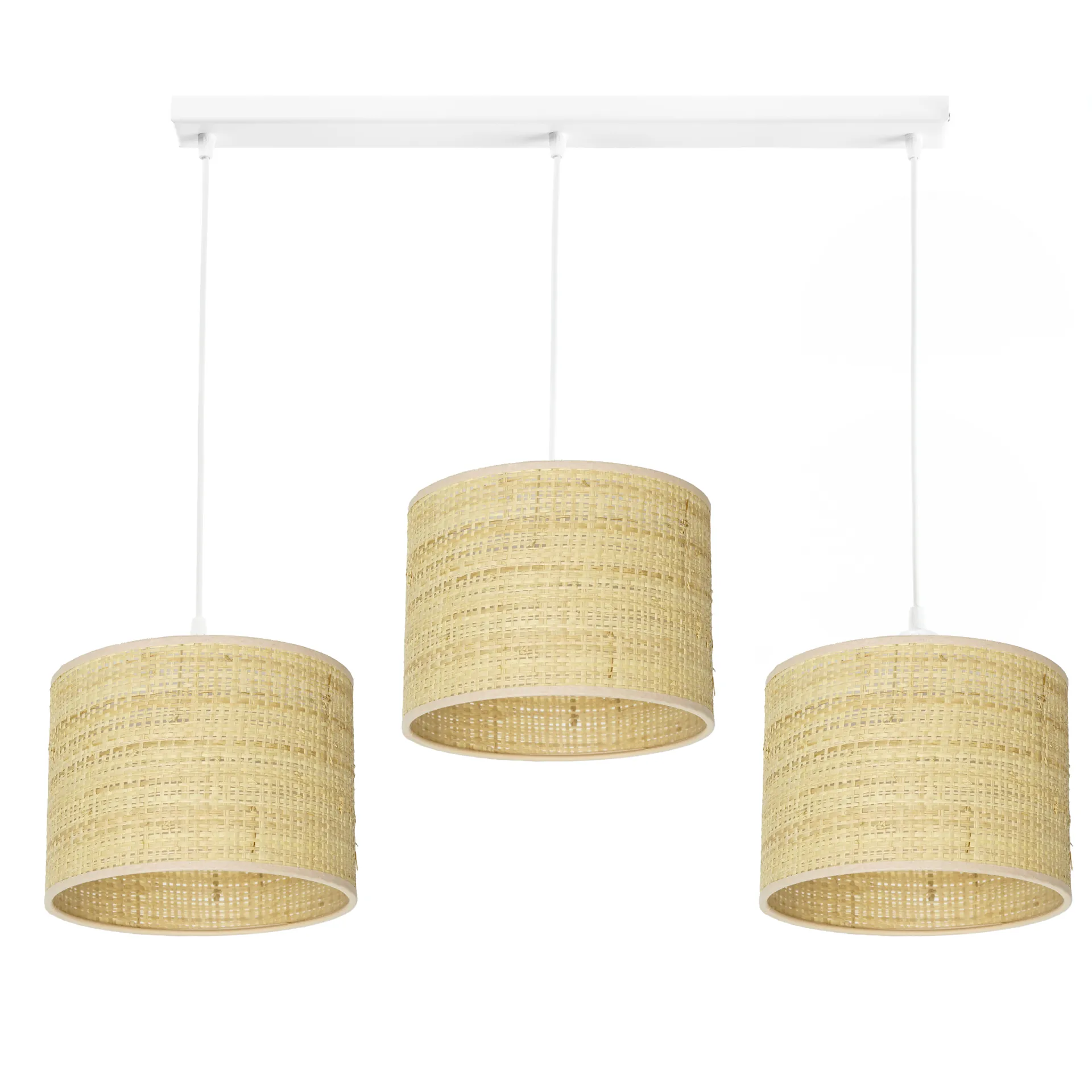 LAMPA WISZĄCA SUFITOWA ABAŻUR RATAN RATTAN BOHO LED