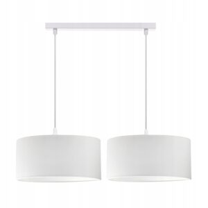 NOWOCZESNA WISZĄCA LAMPA ŻYRANDOL WALEC ABAŻUR LED 30 cm