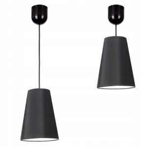 LAMPA WISZĄCA SUFITOWA ABAŻUR STOŻEK KOLORY E27 1-pkt