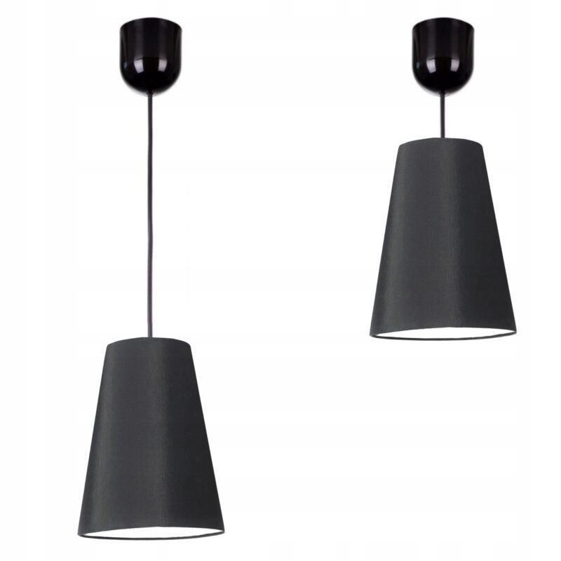 LAMPA WISZĄCA SUFITOWA ABAŻUR STOŻEK KOLORY E27 1-pkt
