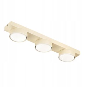 LAMPA DO SALONU SUFITOWA PLAFON LED LOFT GX53 ECRU BEŻ