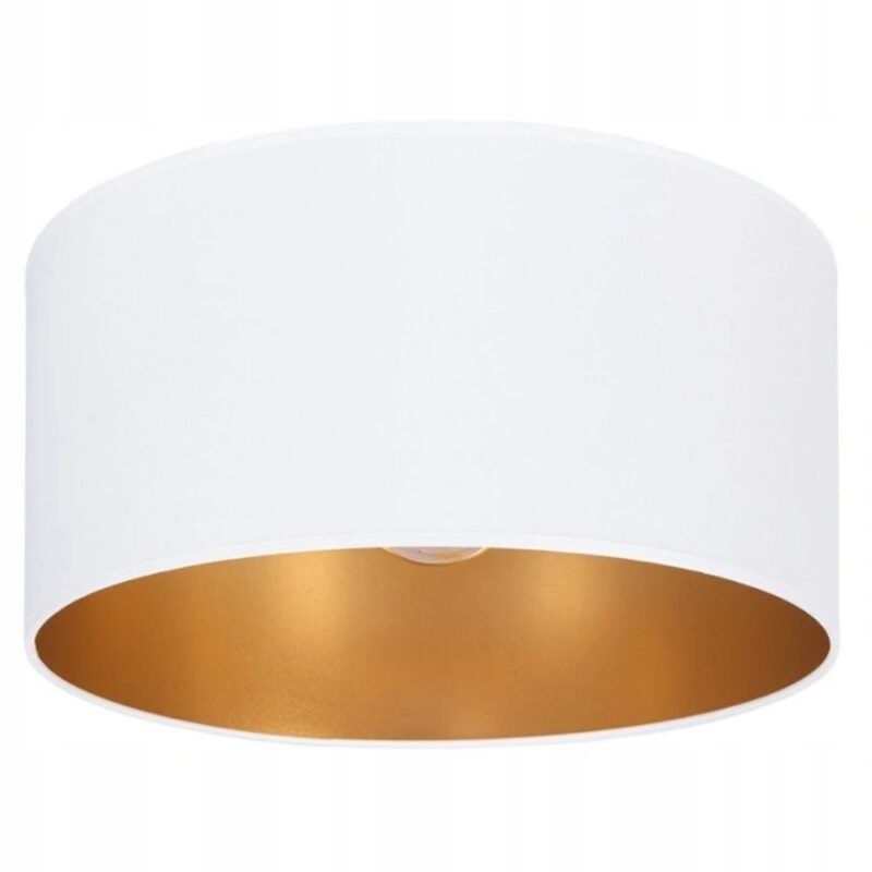 ABAŻUR WALEC DO LAMPY WISZĄCEJ STOJĄCEJ ZŁOTO 30CM 20CM