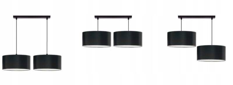 NOWOCZESNA WISZĄCA LAMPA ŻYRANDOL WALEC ABAŻUR LED 30 cm