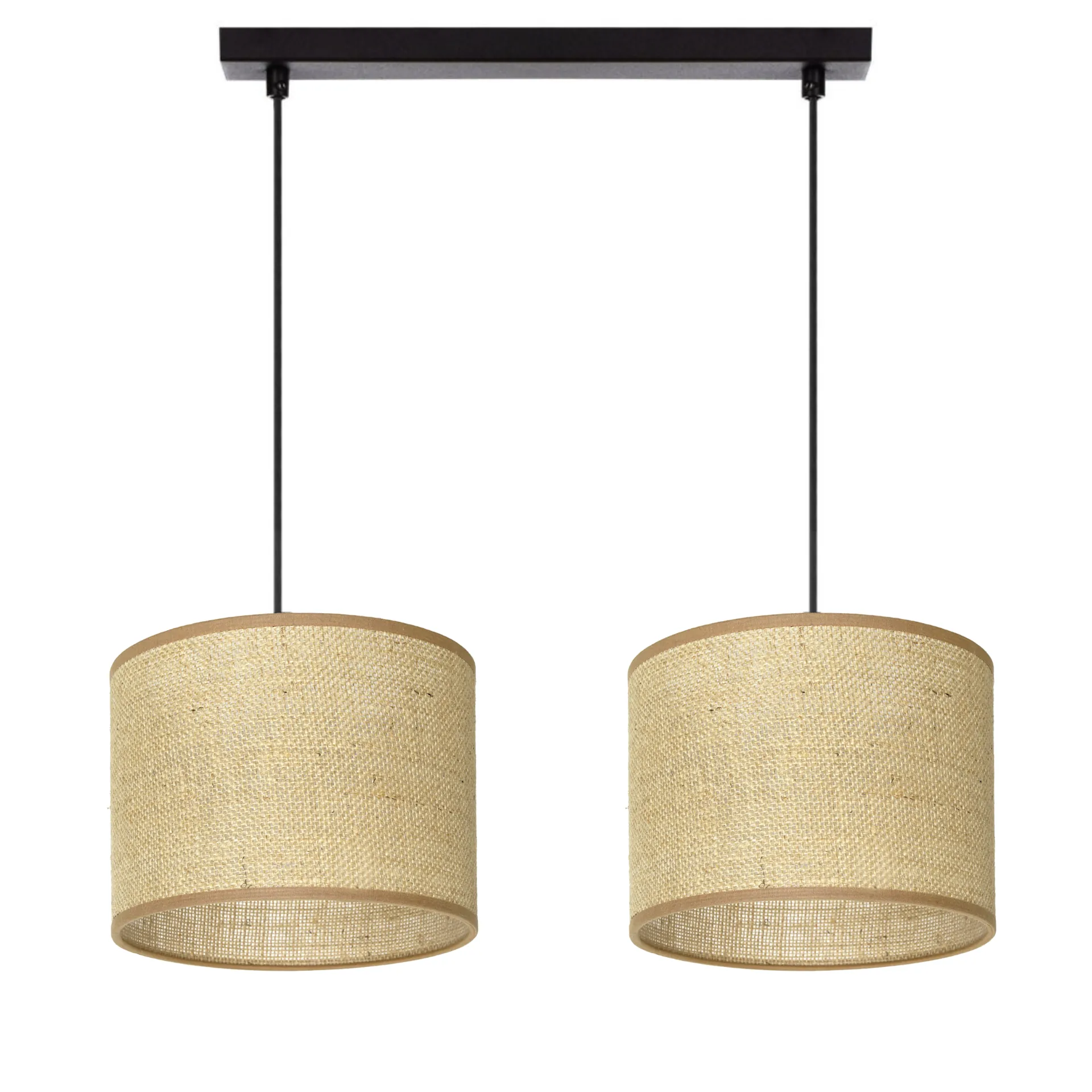 BOHO LAMPA WISZĄCA SUFITOWA ABAŻUR JUTOWA JUTA
