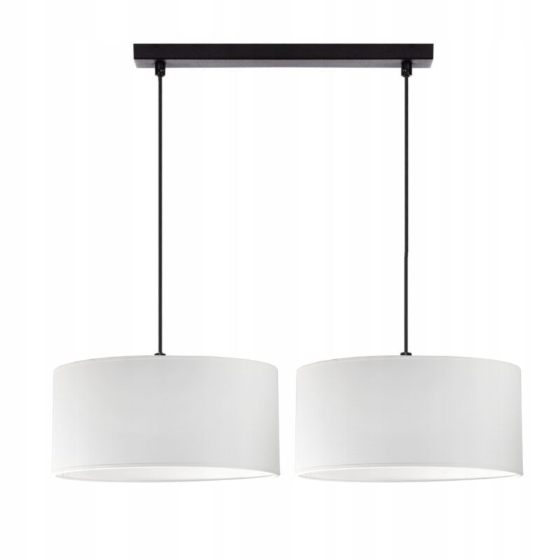 NOWOCZESNA WISZĄCA LAMPA ŻYRANDOL WALEC ABAŻUR LED 30 cm