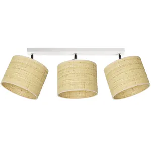 LAMPA LISTWA SUFITOWA ŻYRANDOL RATAN RATTAN BOHO