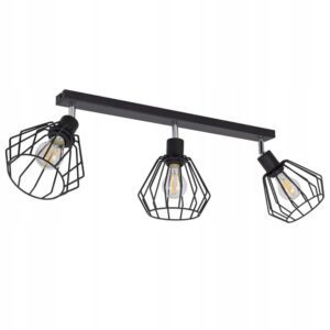 DESIGN LAMPA WISZĄCA ŻYRANDOL METAL PLAFON DIAMENT