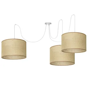 LAMPA WISZĄCA SPIDER ŻYRANDOL ETNO BOHO JUTOWY