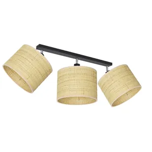 LAMPA LISTWA SUFITOWA ŻYRANDOL RATAN RATTAN BOHO