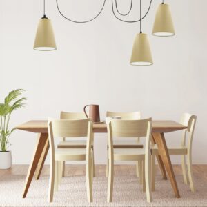 LISTWA LAMPA WISZĄCA SUFITOWA ABAŻUR STOŻEK KOLORY E27 PAJĄK 3-pkt