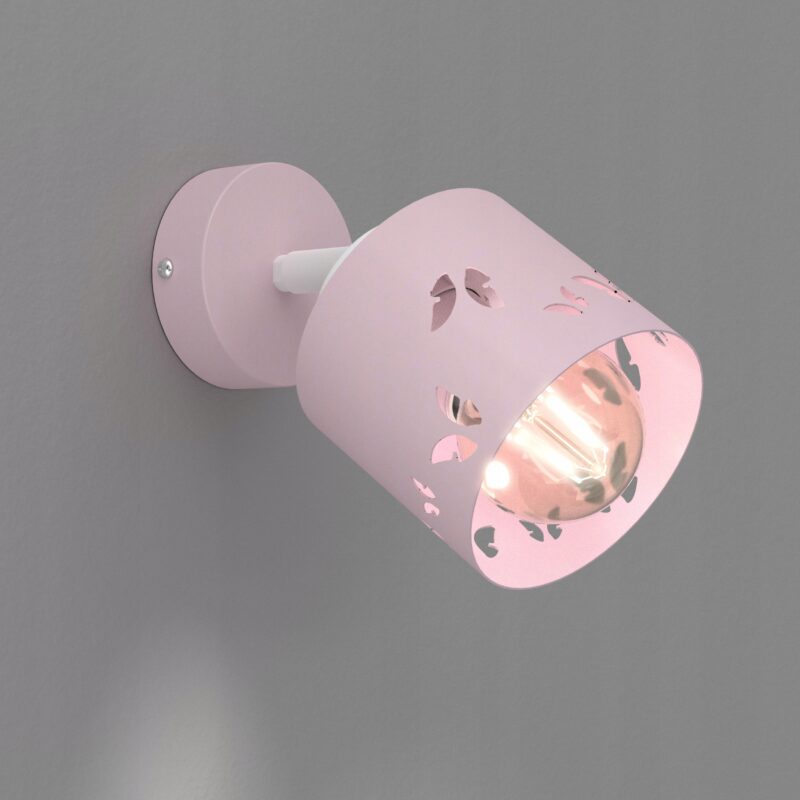 DZIECIĘCY KINKIET LAMPA PLAFON SUFITOWA ŚCIENNA LED E27 RÓŻOWA