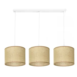 BOHO LAMPA WISZĄCA SUFITOWA ABAŻUR JUTOWA JUTA