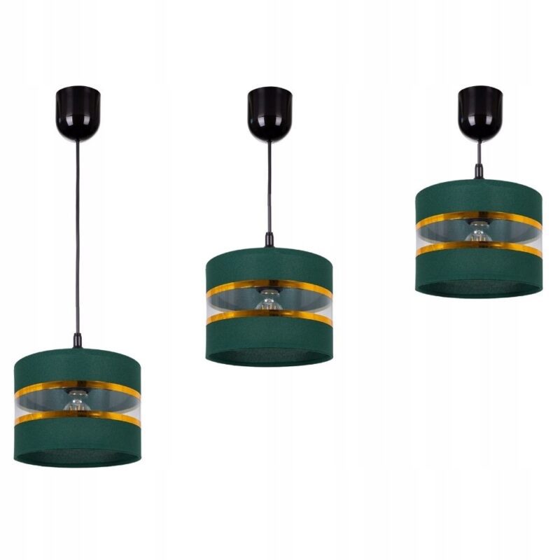 NOWOCZESNA LAMPA SUFITOWA WISZĄCA ZŁOTY PASEK LED