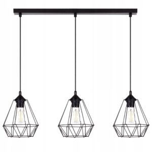 WISZĄCA NOWOCZESNA LAMPA SUFITOWA DIAMENT LOFT LED E27