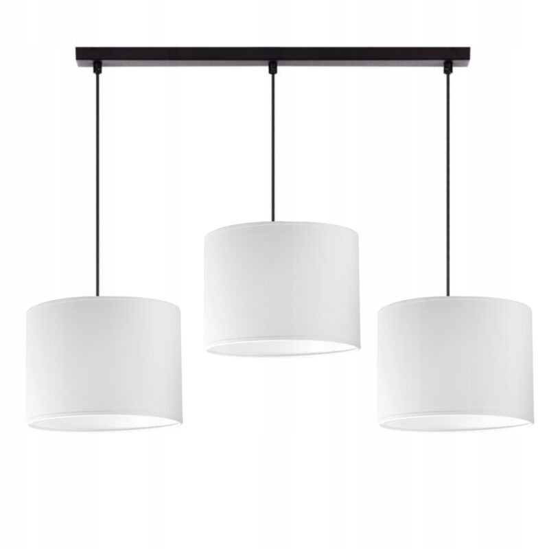 LAMPA SUFITOWA WISZĄCA ŻYRANDOL ZWIS DO SALONU E27 ABAZUR BIAŁY