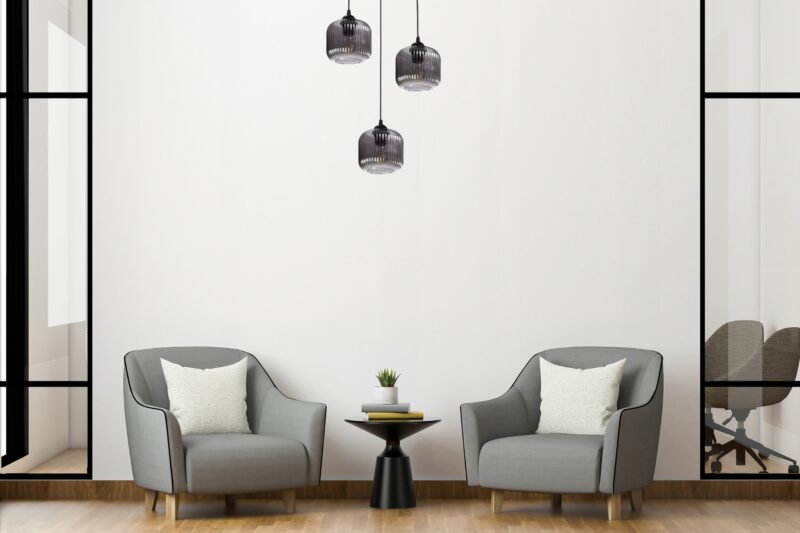 NOWOCZESNA LAMPA WISZĄCA SZKLANA PRĄŻKI E27 GRAFIT CHROM BURSZTYN BIAŁY KLOSZ BECZKA