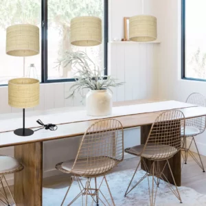 LAMPA WISZĄCA 1PŁ SUFITOWA ABAŻUR RATAN RATTAN LED WARIANTY 15 CM 20 CM 30 CM 40 CM