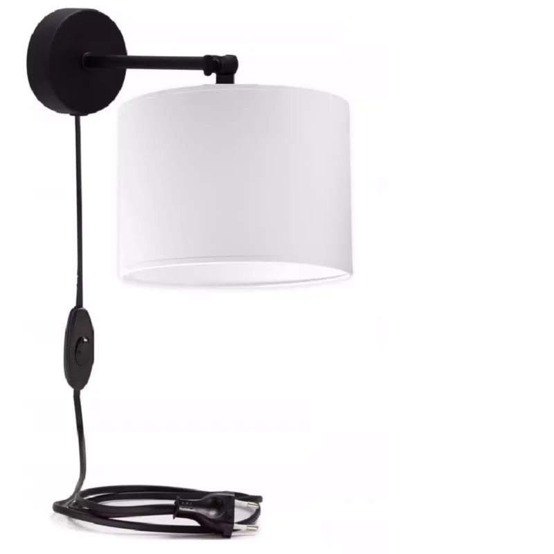 KLASYCZNA LAMPKA ŚCIENNA KINKIET WALEC E27 LED