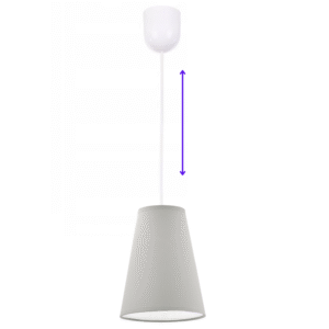 LAMPA WISZĄCA SUFITOWA ABAŻUR STOŻEK KOLORY E27 1-pkt