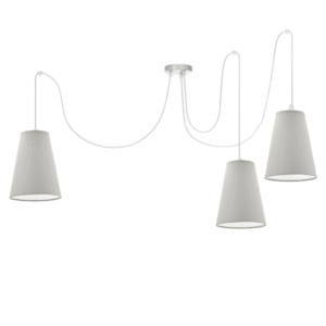 LISTWA LAMPA WISZĄCA SUFITOWA ABAŻUR STOŻEK KOLORY E27 PAJĄK 3-pkt