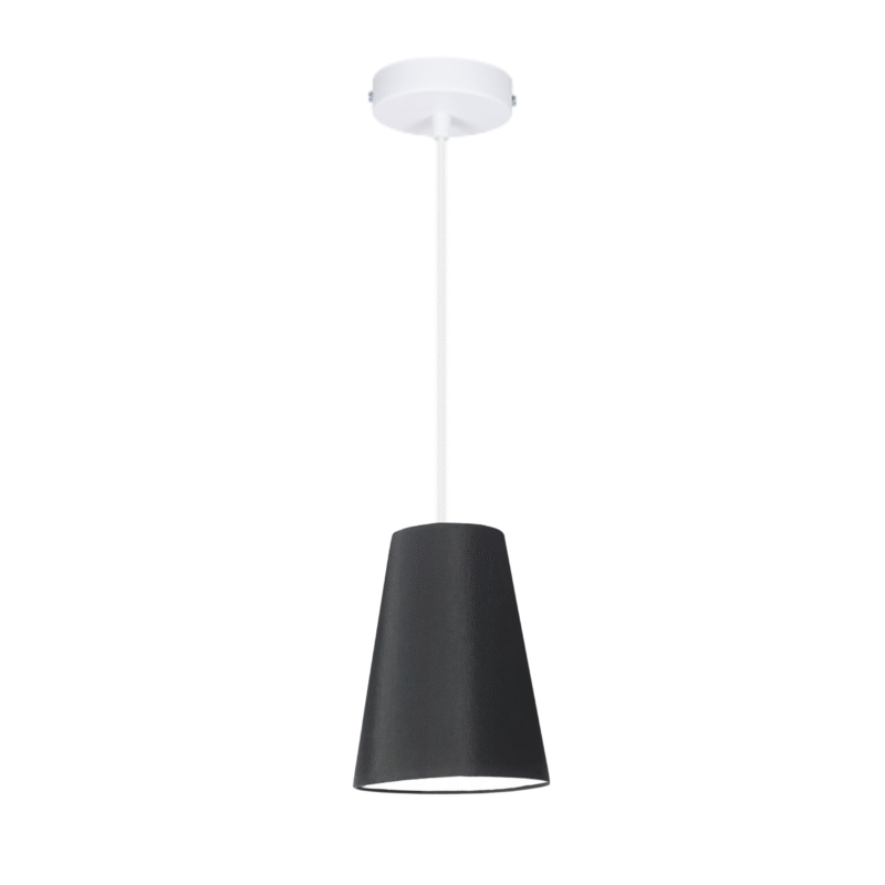 LAMPA WISZĄCA SUFITOWA ABAŻUR STOŻEK KOLORY E27 1-pkt