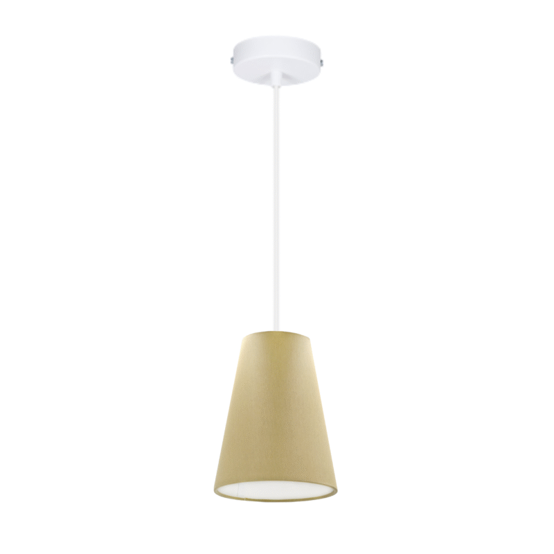 LAMPA WISZĄCA SUFITOWA ABAŻUR STOŻEK KOLORY E27 1-pkt