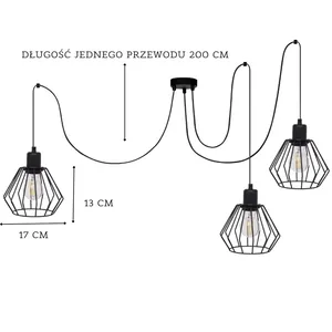 LAMPA SUFITOWA ŻYRANDOL SPIDER PAJĄK DIAMENT LOFT