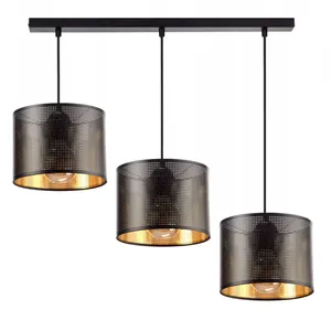 LAMPA WISZĄCA ŻYRANDOL AŻUR ABAŻUR Z DZIURKAMI