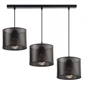 LAMPA WISZĄCA ŻYRANDOL AŻUR ABAŻUR Z DZIURKAMI