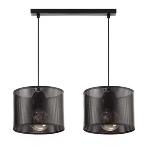 LAMPA WISZĄCA ŻYRANDOL AŻUR ABAŻUR Z DZIURKAMI