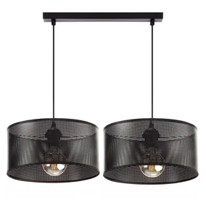 LAMPA WISZĄCA ŻYRANDOL AŻUROWY ABAŻUR DZIURKI 30CM