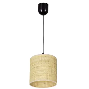 Moonlight-drewniany-abażur (29) LAMPA WISZĄCA 1PŁ SUFITOWA ABAŻUR RATAN 30CM