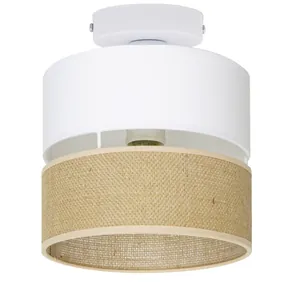 LAMPA SUFITOWA PLAFON JUTA BOHO JUTOWA DUO PASY