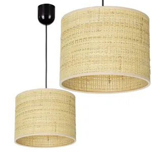 Moonlight-drewniany-abażur (5) LAMPA WISZĄCA 1PŁ SUFITOWA ABAŻUR RATAN 30CM