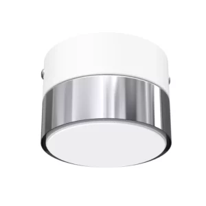 NOWOCZESNA LAMPA DO SALONU SUFITOWA PLAFON LED LOFT GX53 BIAŁY CHROM