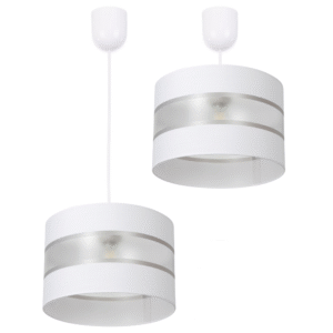 NOWOCZESNA LAMPA SUFITOWA WISZĄCA ABAŻUR ZWIS PASY