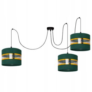 NOWOCZESNA LAMPA SUFITOWA WISZĄCA SPIDER GOLD