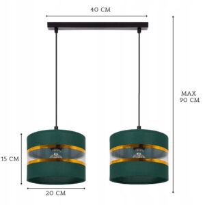 NOWOCZESNA LAMPA SUFITOWA WISZĄCA ŻYRANDOL ZWIS 2 i 3 PKT